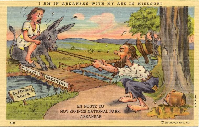 Hillbilly postcard