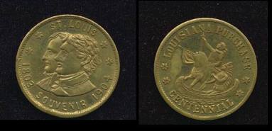 1904 World's Fair coin