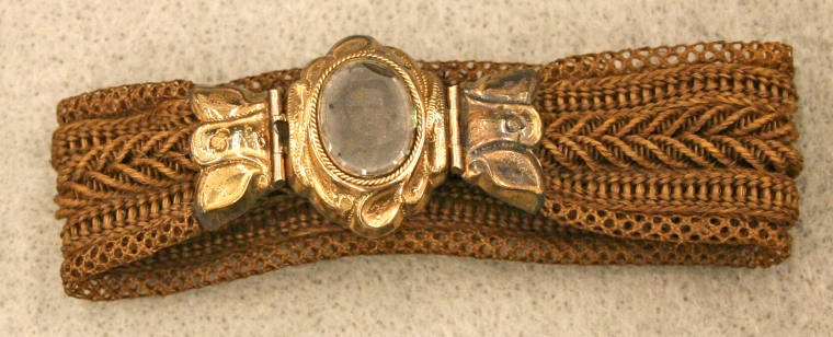 Civil War era bracelet made from hair