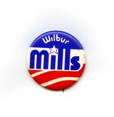 National Politcs - Wilbur Mills button