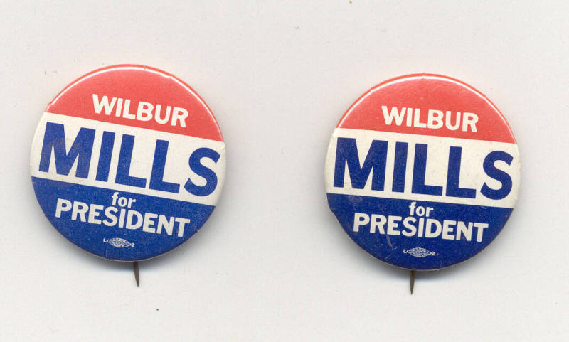 National Politics - Wilburn Mills button