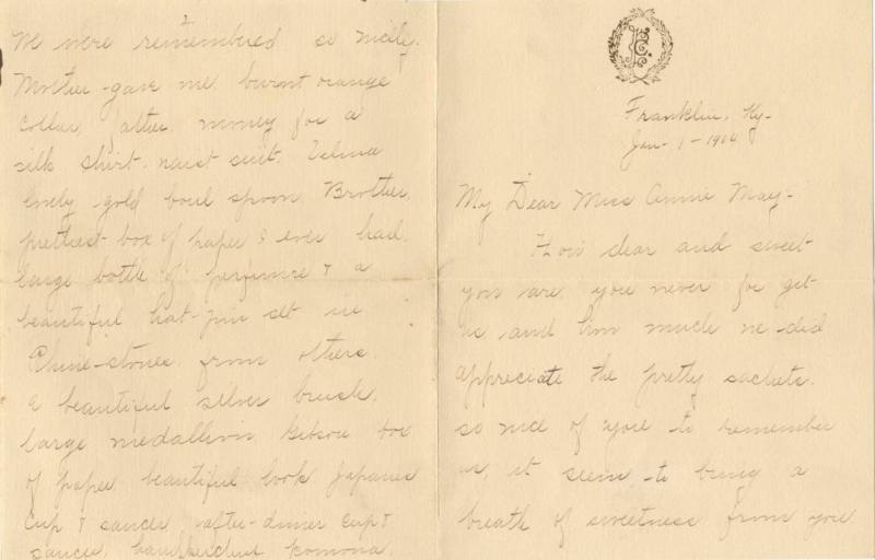 Broach - letter to Catherine Broach