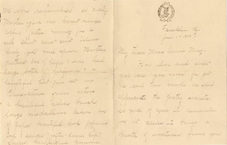 Broach - letter to Catherine Broach