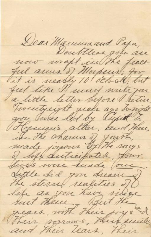 Broach - letter to Rev. & Mrs. C.A. Broach