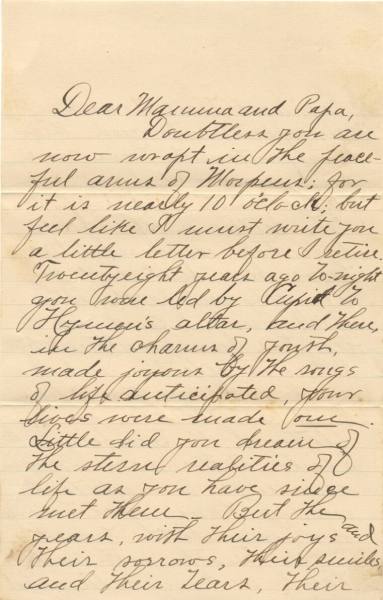 Broach - letter to Rev. & Mrs. C.A. Broach