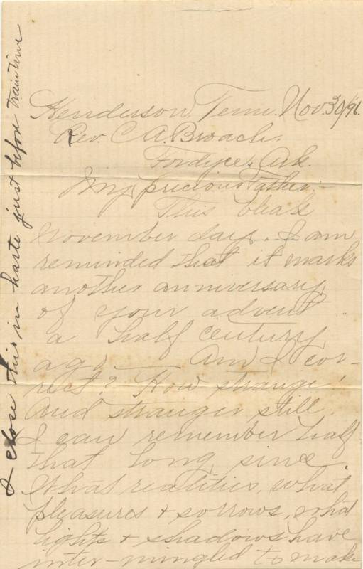 Broach - letter to C.A. Broach