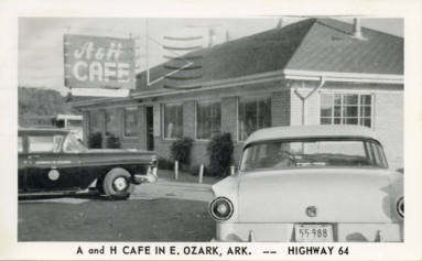 AR Eateries - postcard of A & H Cafe