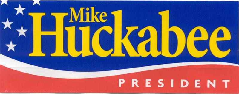 Mike Huckabee for President bumper sticker