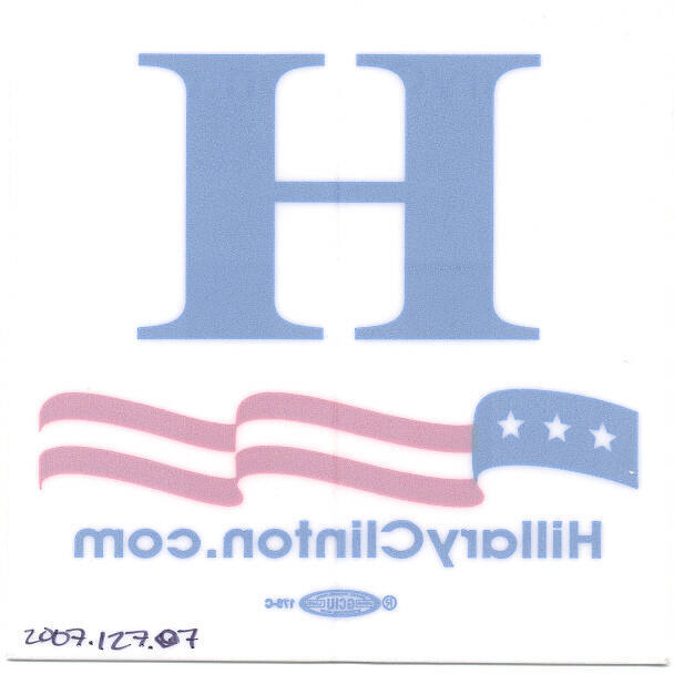 Hillary Clinton for President sticker