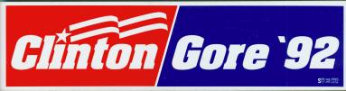 Clinton/Gore bumper sticker