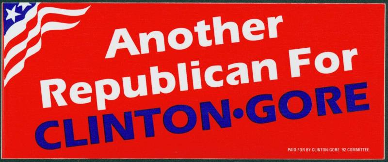 Clinton bumper sticker