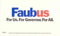 Faubus campaign card