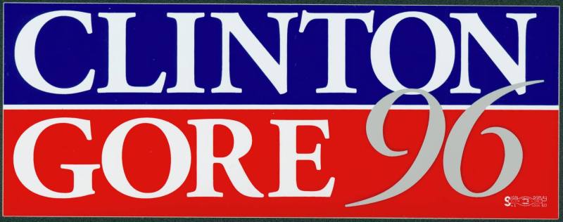 Clinton/Gore bumper sticker