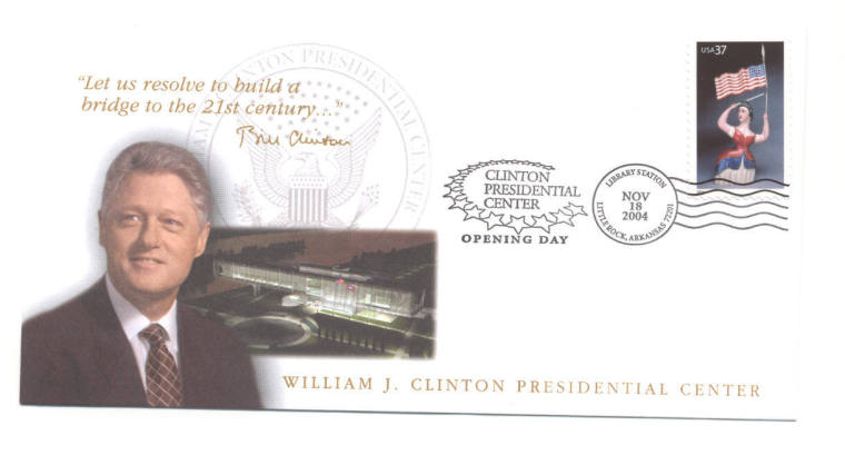 Clinton commemorative envelope