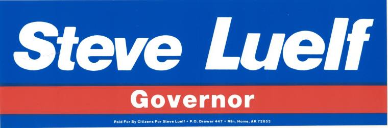 Steve Luelf bumper sticker