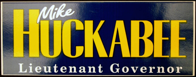 Sticker, Bumper - Lieutenant Governor Mike Huckabee