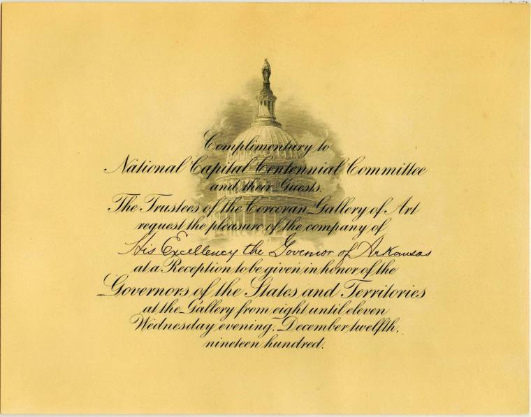 Invitation to Gov. Daniel Jones