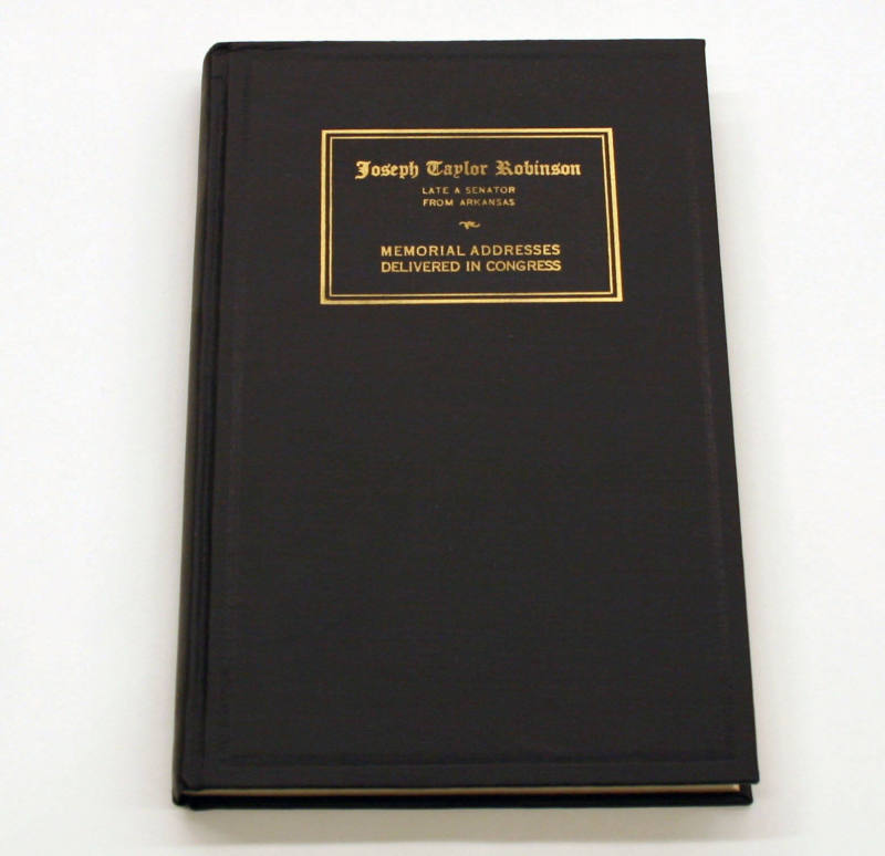 Joe T. Robinson Memorial address book