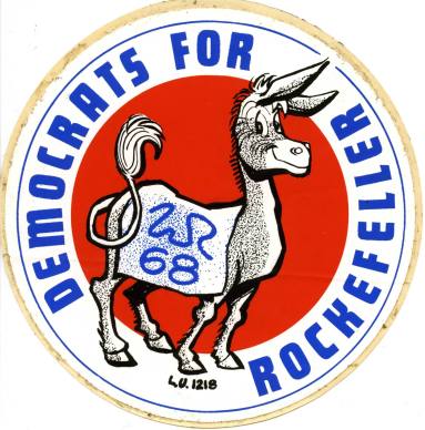 Rockefeller campaign sticker