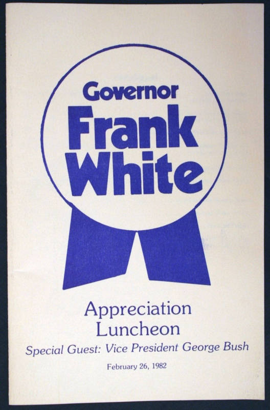 Program, Lunch - Governor Frank White