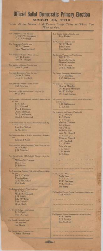 Sebastian County ballot