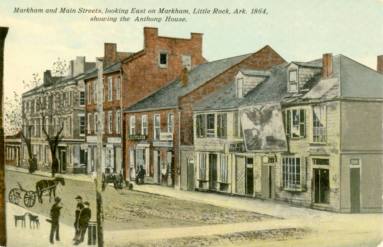 Postcard, Markham and Main Street, 1864