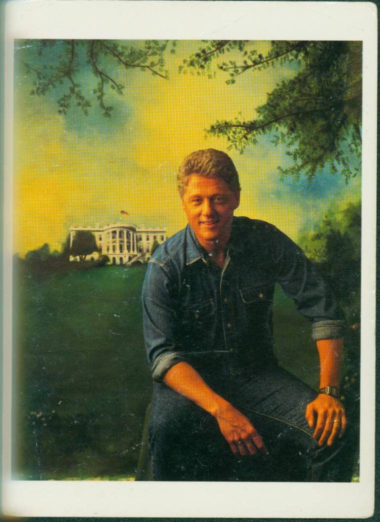 Pres. Clinton postcard