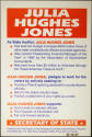 Julia Hughes Jones handbill