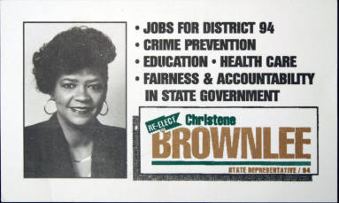 Brownlee campaign card