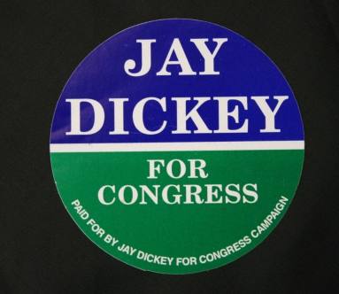 Jay Dickey campaign sticker