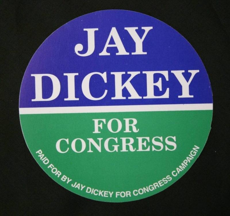 Jay Dickey campaign sticker