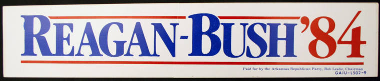 bumper sticker - Reagan/Bush