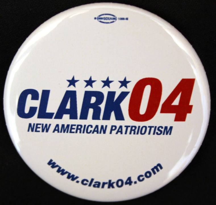 Wesley Clark campaign button