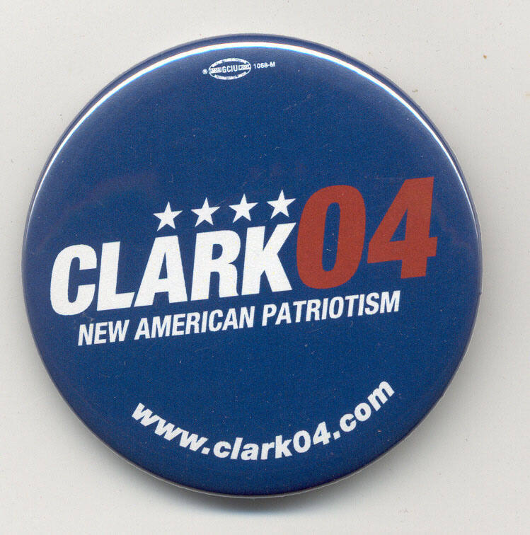 Clark campaign button