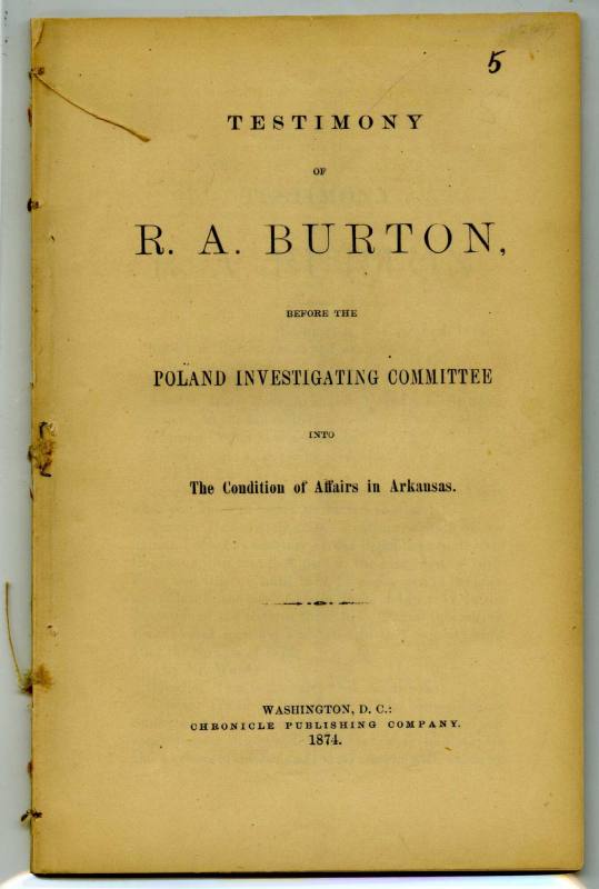 R.A. Burton Booklet