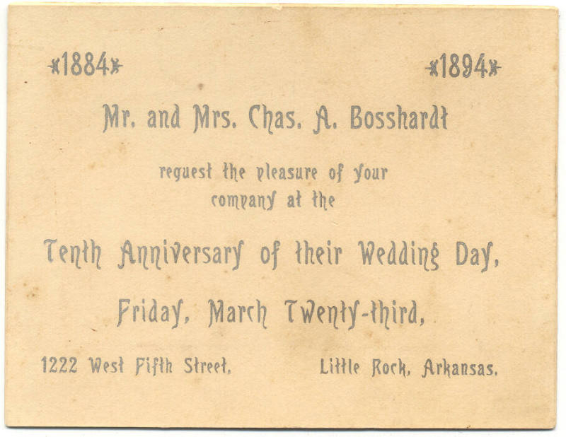 invitation to 10th wedding anniversary