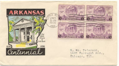 Envelope - Arkansas Centennial