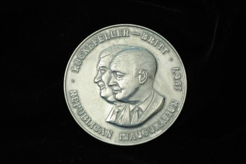 Coin, Commemorative - 1967 Rockefeller/Britt Inauguration