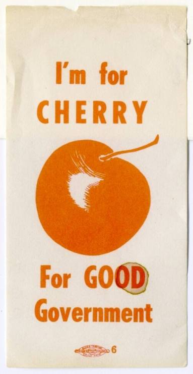 Card, Campaign - Governor Francis Cherry