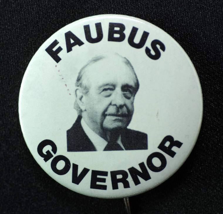 Button, Campaign -  Governor Orval Faubus