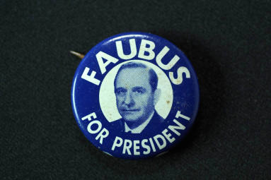 Faubus campaign button