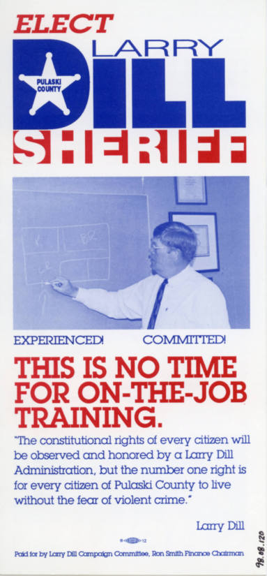 political handbill - Larry Dill