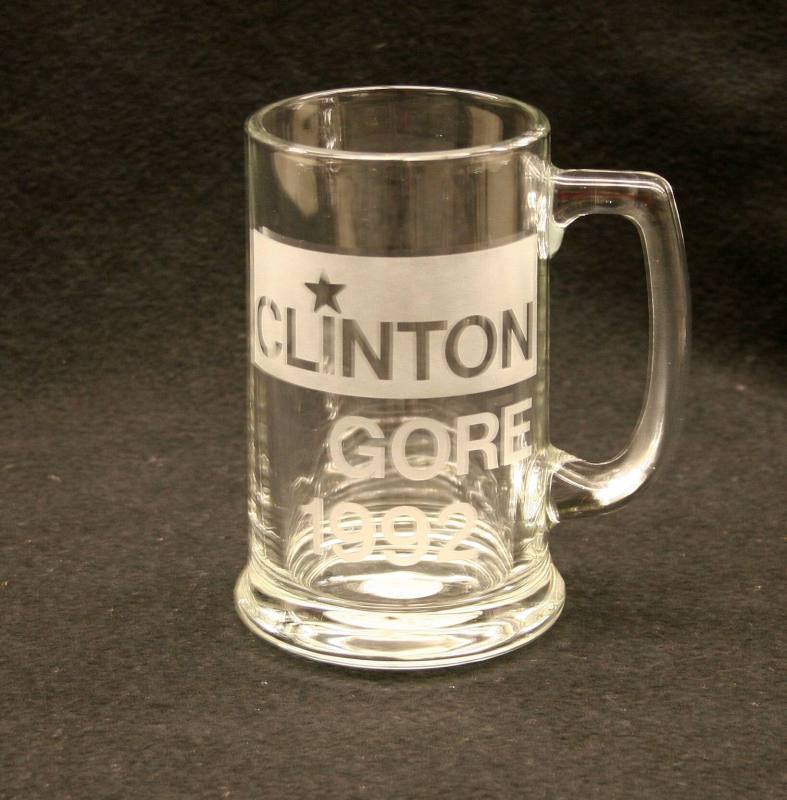 Clinton/Gore beer mug