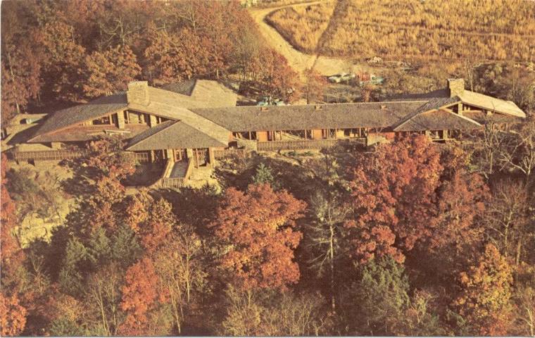 Postcard of Faubus Estate