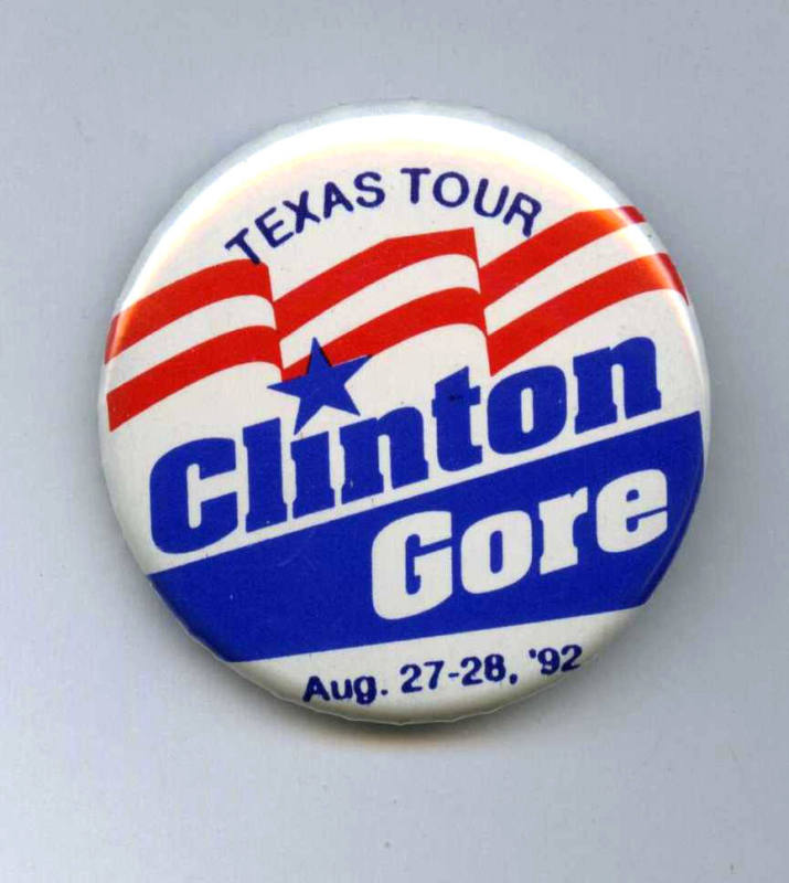 Clinton/Gore campaign button