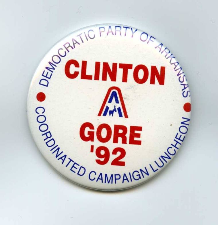 Clinton/Gore campaign button