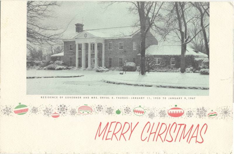 Gov Faubus holiday card