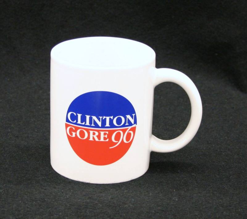 Clinton/Gore ceramic coffee mug