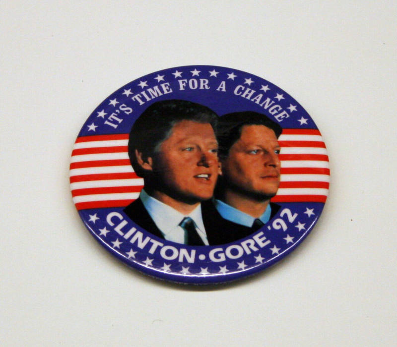 Clinton/Gore campaign button