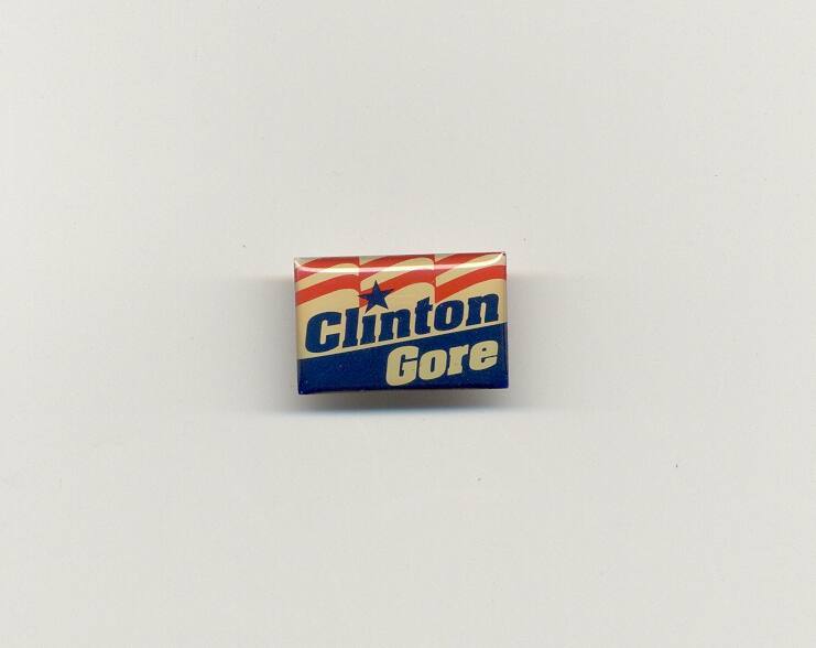 Clinton/Gore lapel pin